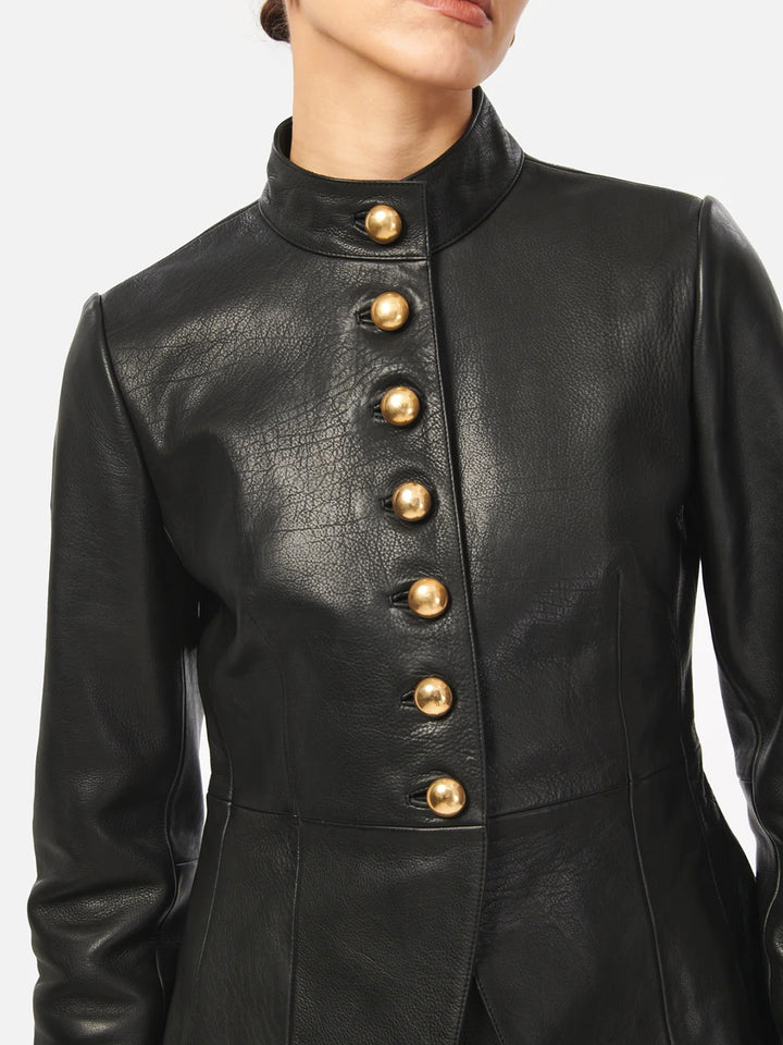 Lorraine Leather Jacket in Black