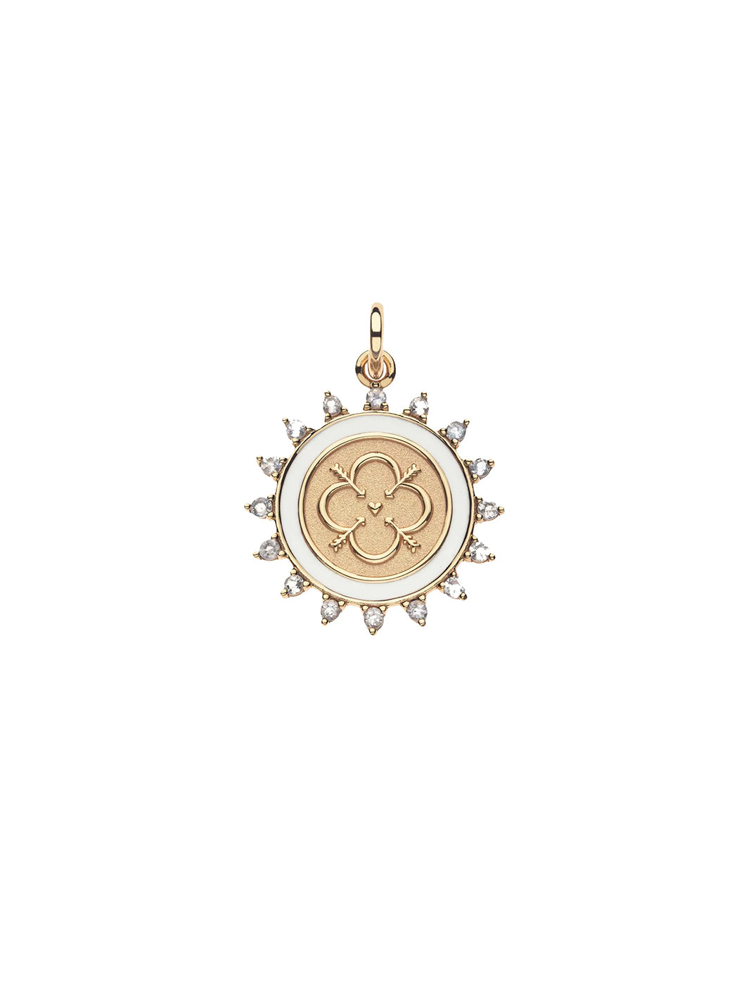 LOVE Petite Embellished Coin and Adjustale Chain in Gold
