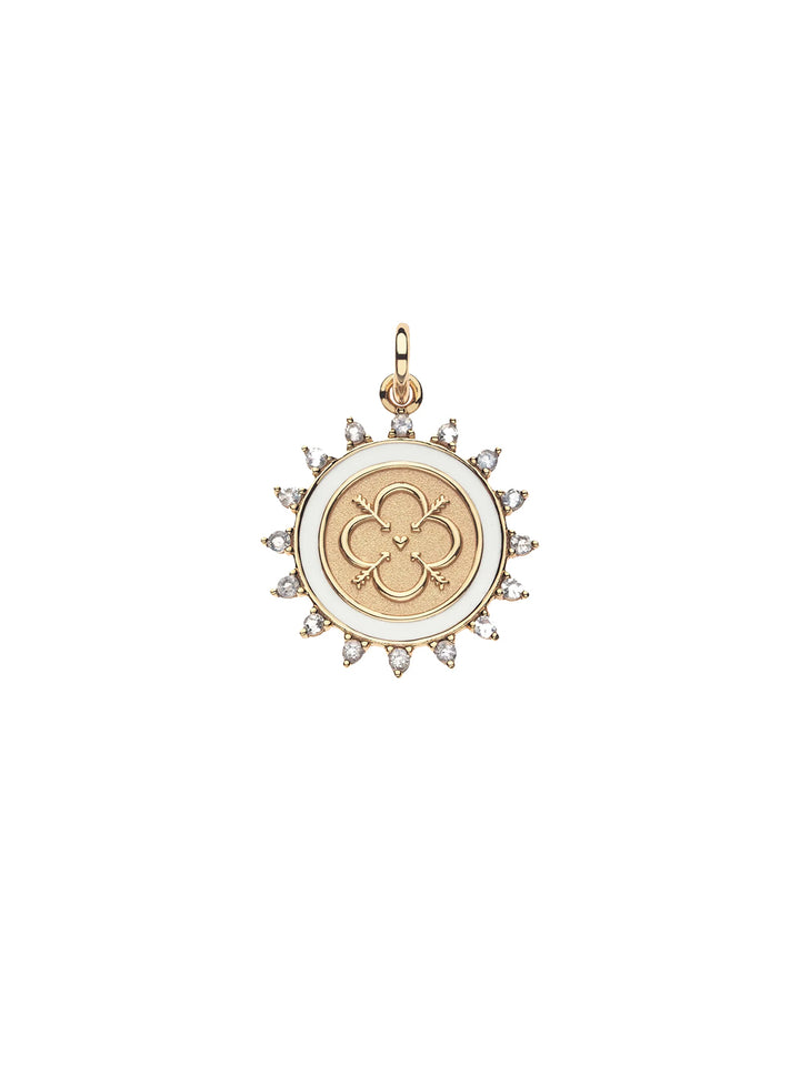 LOVE Petite Embellished Coin and Adjustale Chain in Gold