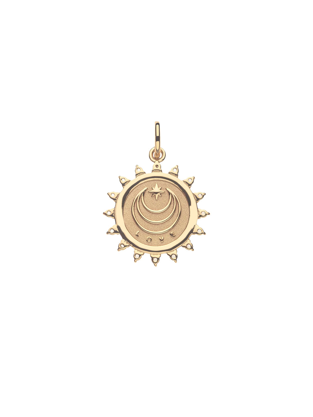 LOVE Petite Embellished Coin and Adjustale Chain in Gold