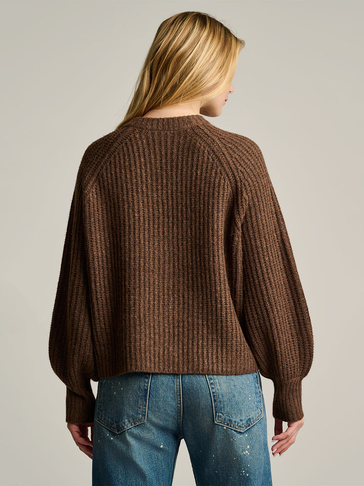 Love Game Cardigan in Cocoa