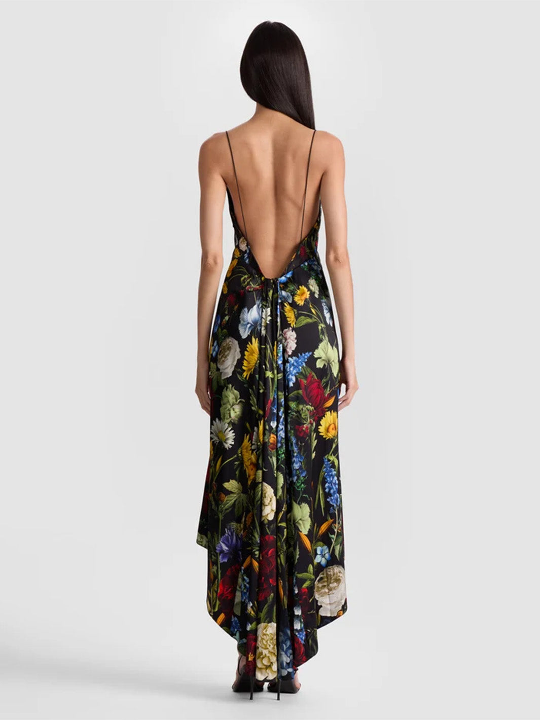 Luciana Slip Dress in Black