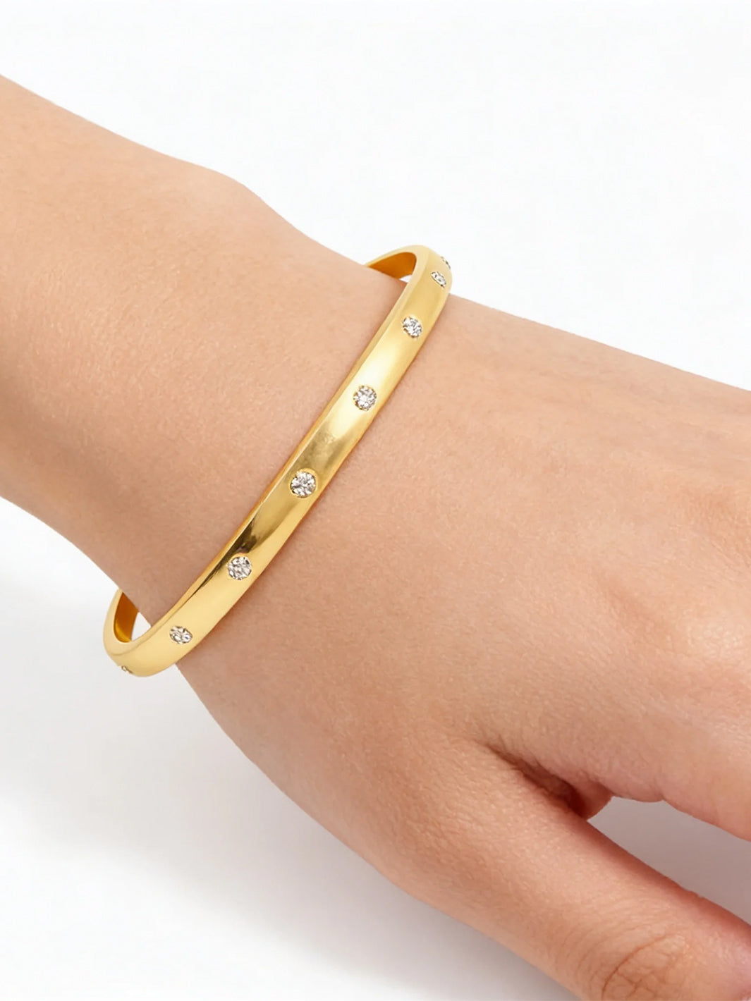 Lucky 7 Cuff Bracelet in Gold