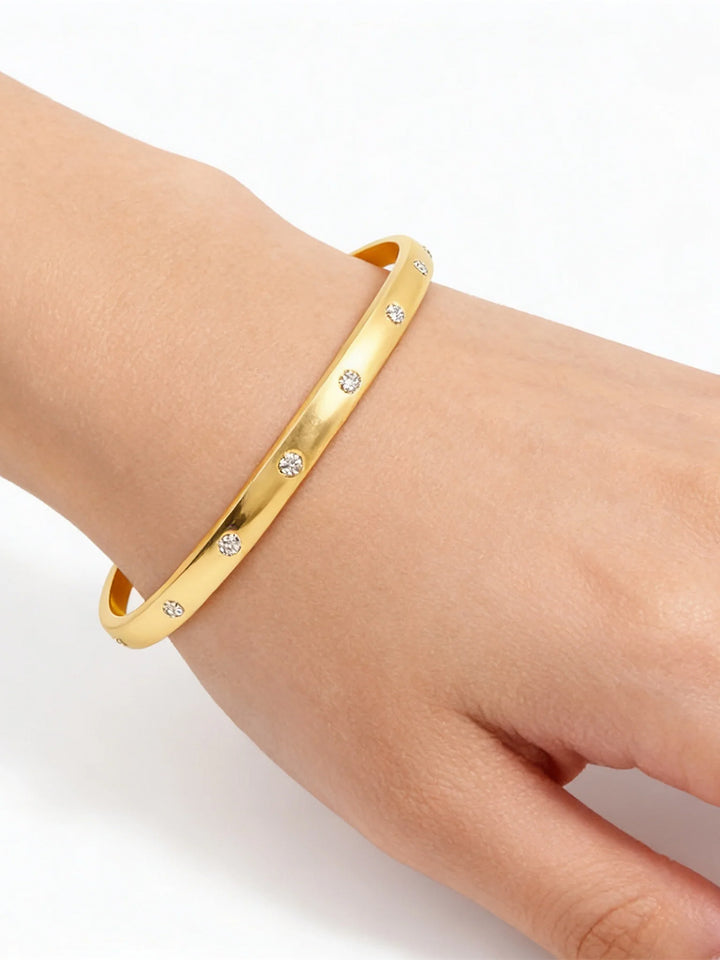 Lucky 7 Cuff Bracelet in Gold