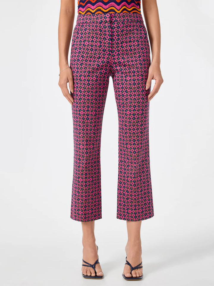 Lulu Cropped Pant in Himari Herringbone