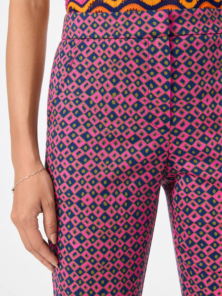 Lulu Cropped Pant in Himari Herringbone