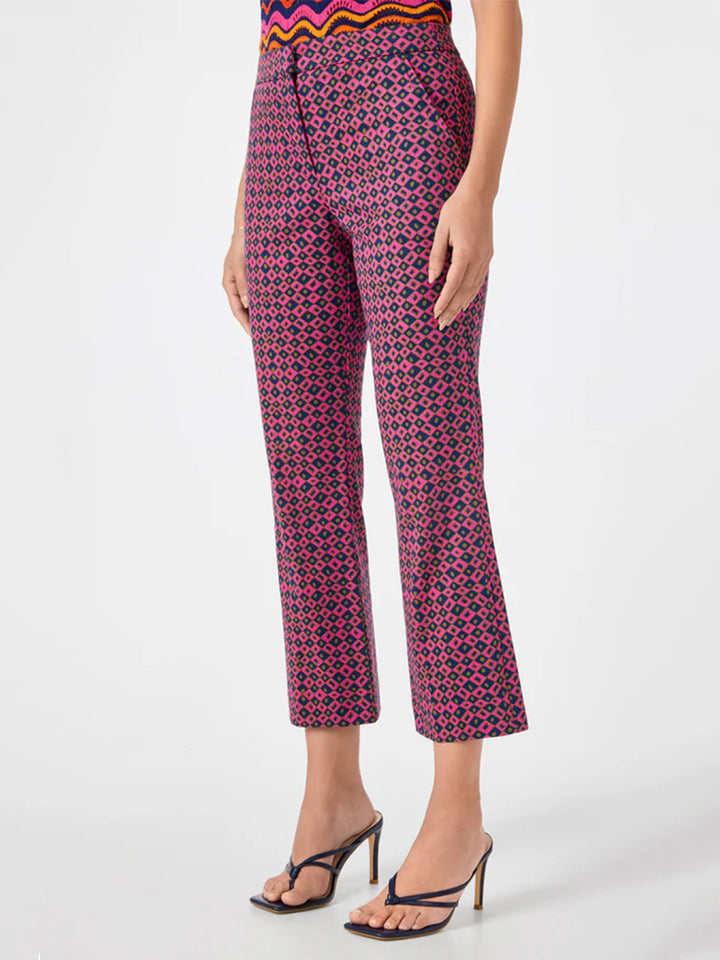 Lulu Cropped Pant in Himari Herringbone