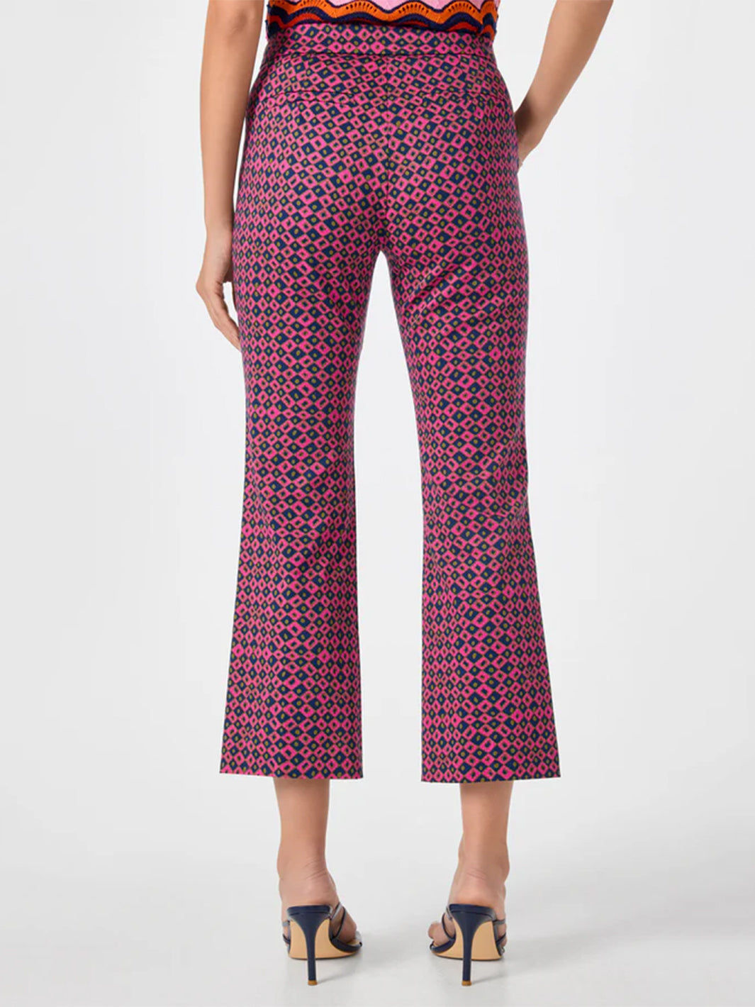 Lulu Cropped Pant in Himari Herringbone
