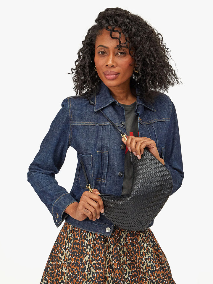 Lune Woven Zig-Zag in Black