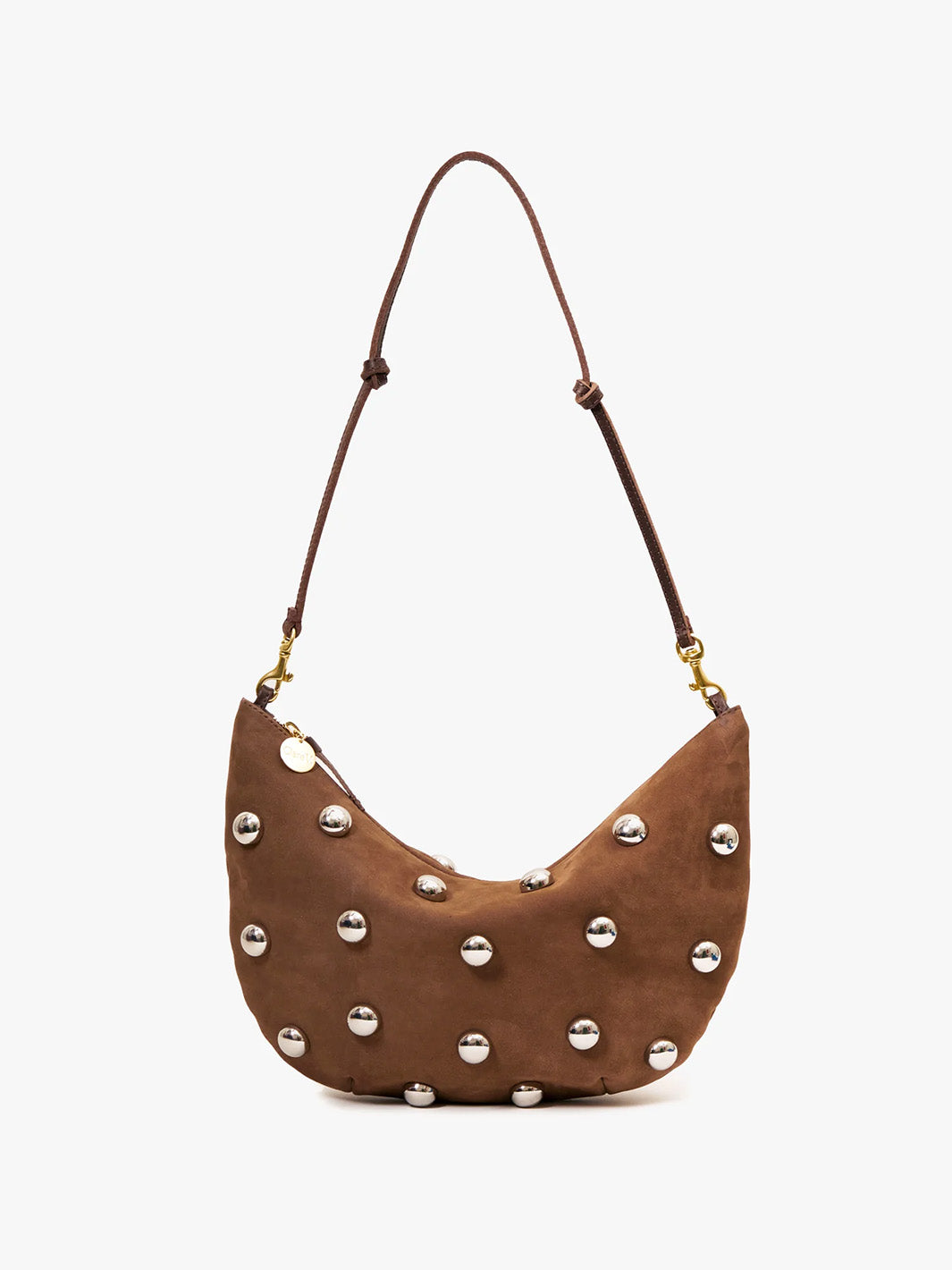 Lune Studded Handbag in Choco Bar