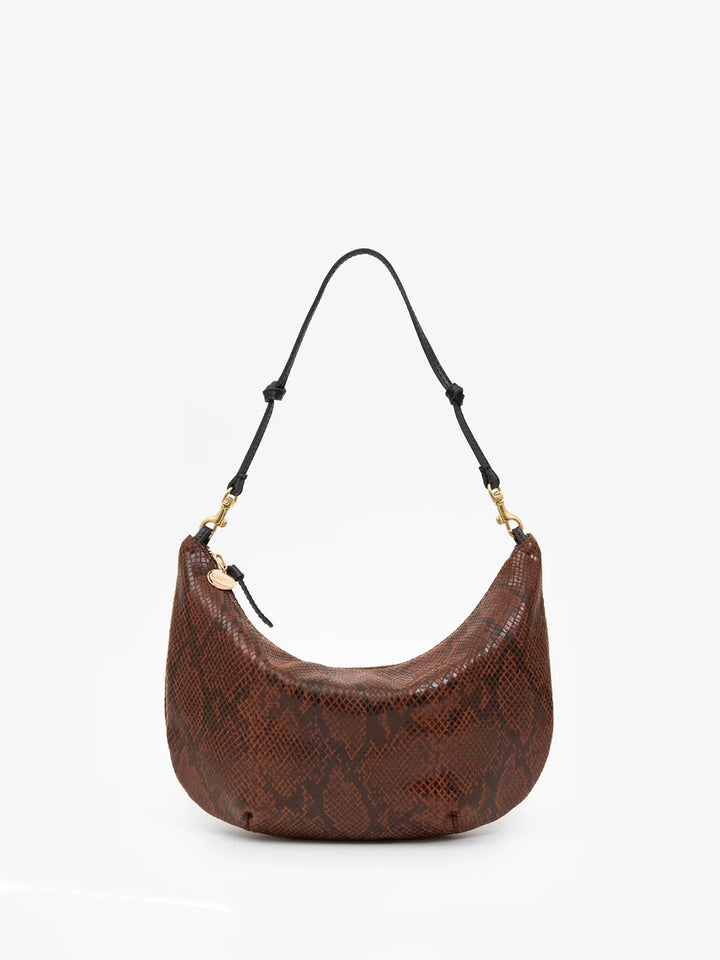 Lune in Auburn Embossed Python