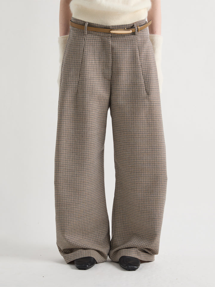 Tailored Pants in Nero Plaid