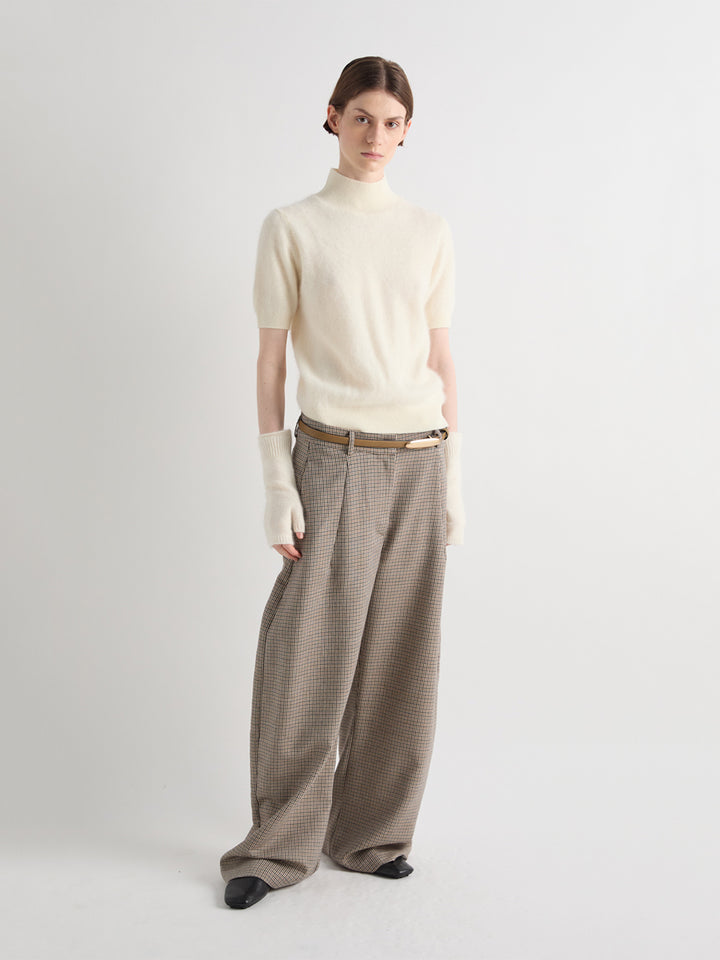 Tailored Pants in Nero Plaid