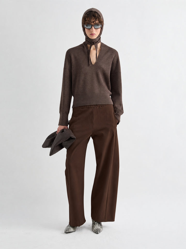 Pull-On Pants in Chocolate