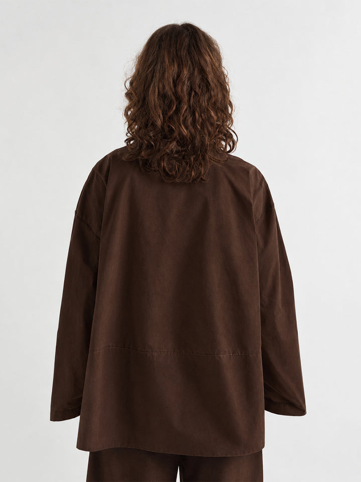 Crew-Neck Top in Chocolate