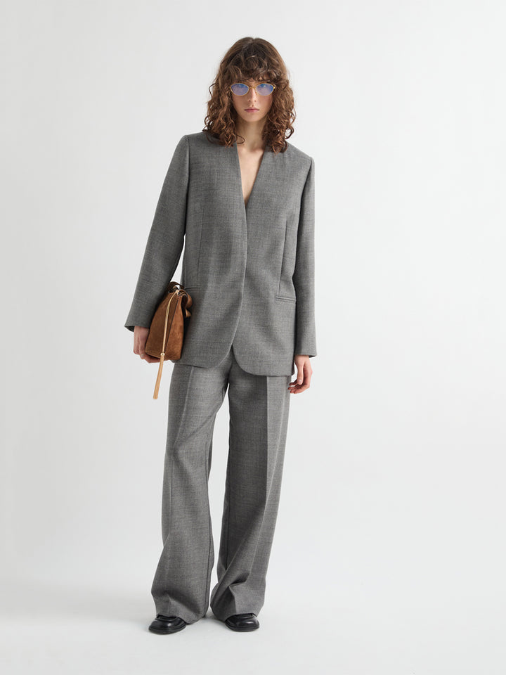 Pull-On Pants in Grey