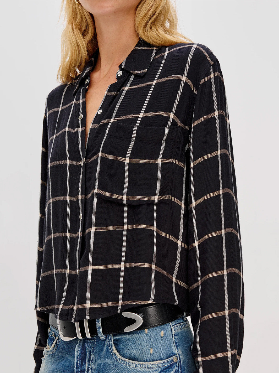 Malin Shirt in Onyx Sand Birch