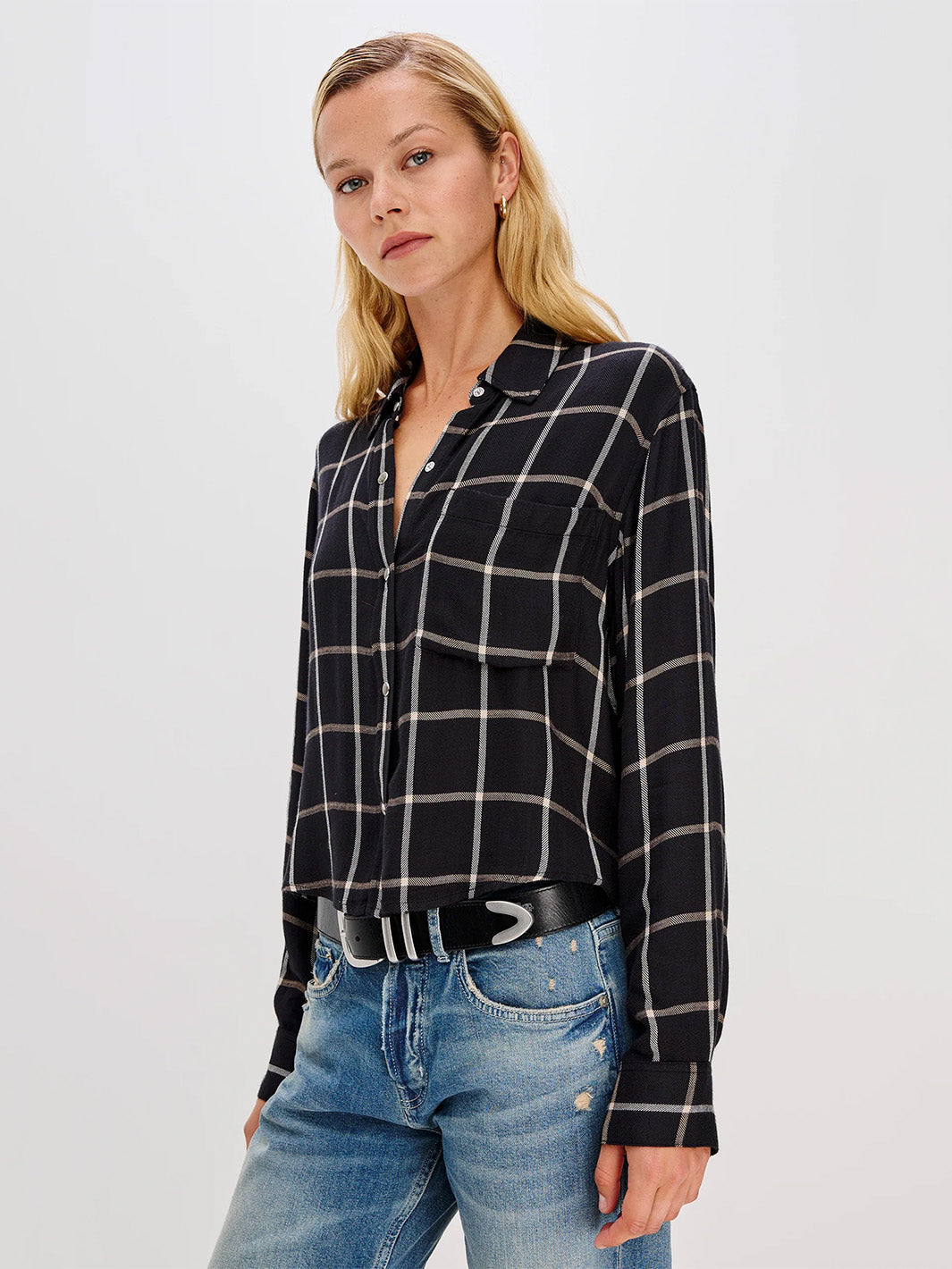 Malin Shirt in Onyx Sand Birch
