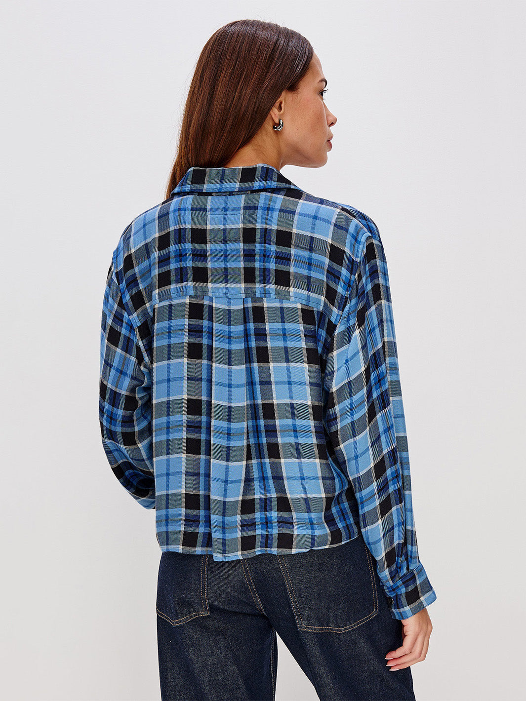 Malin Shirt in Midnight Blue White
