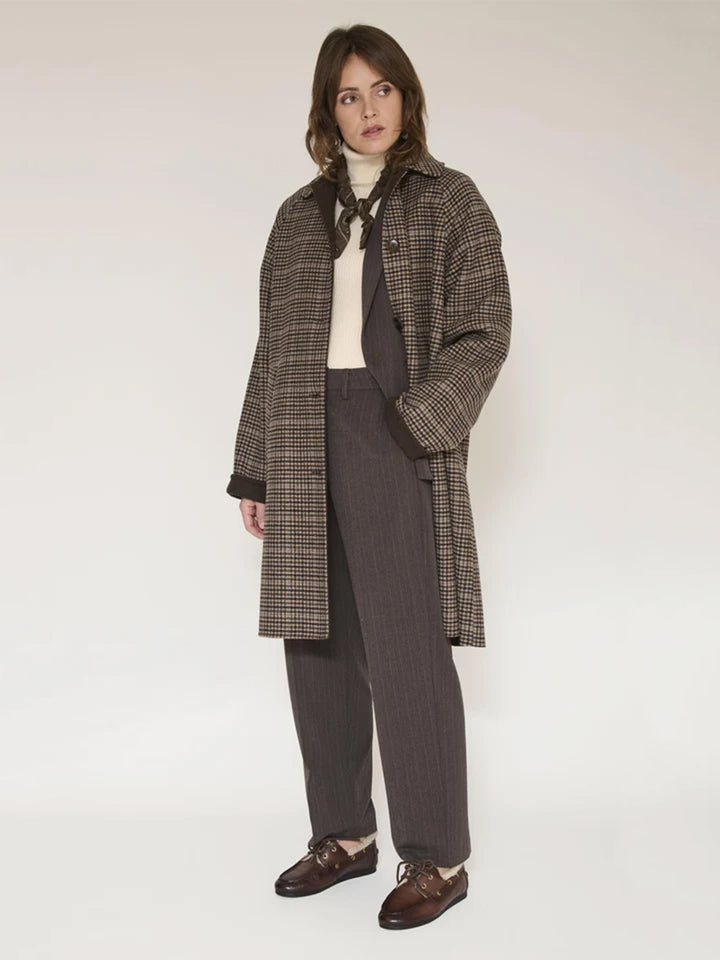 Manel Coat in Brown