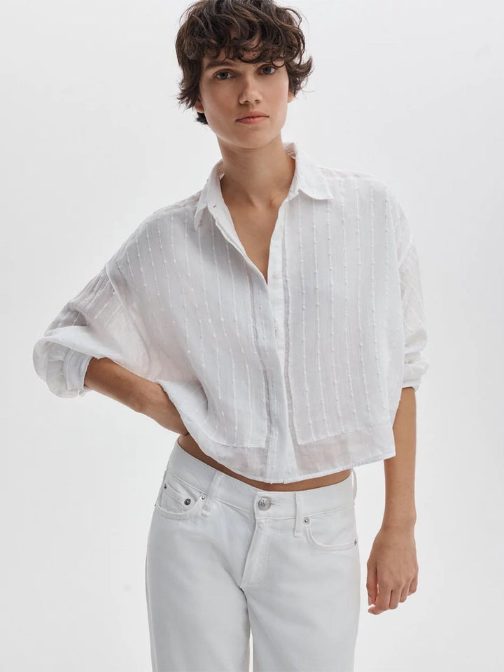Marin Combo Shirt in White