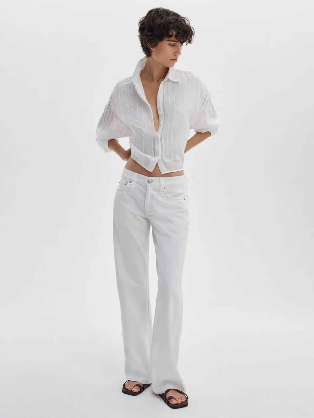 Marin Combo Shirt in White