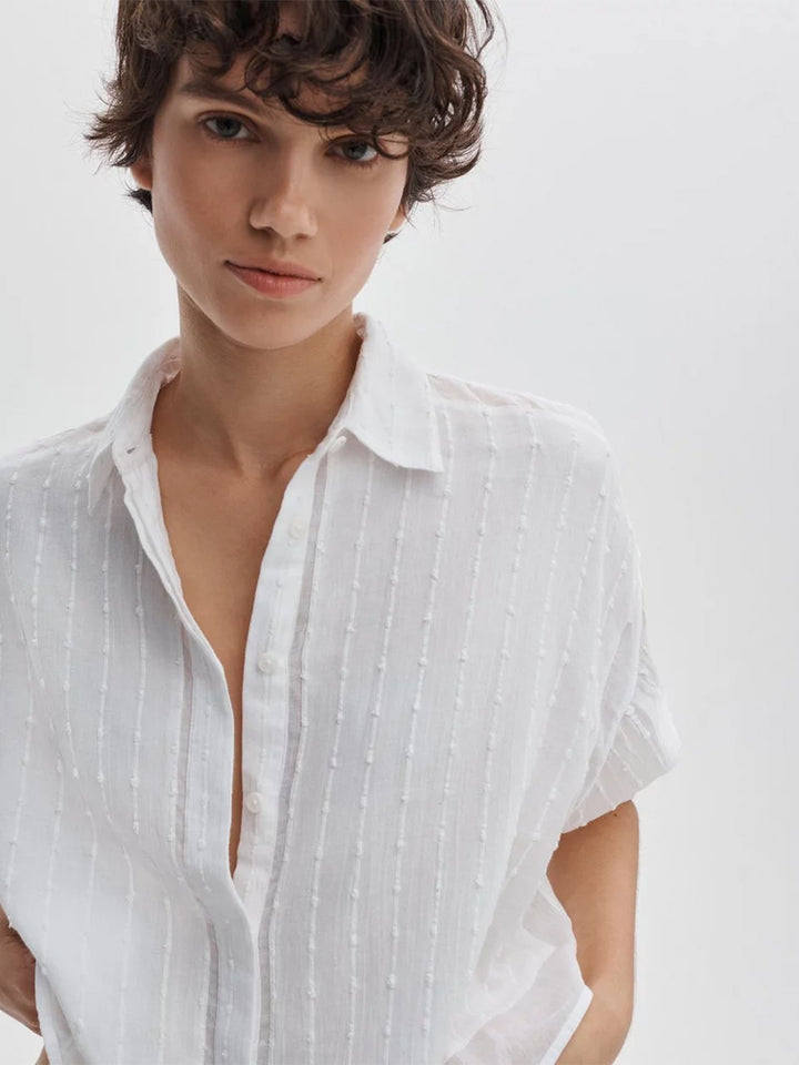 Marin Combo Shirt in White