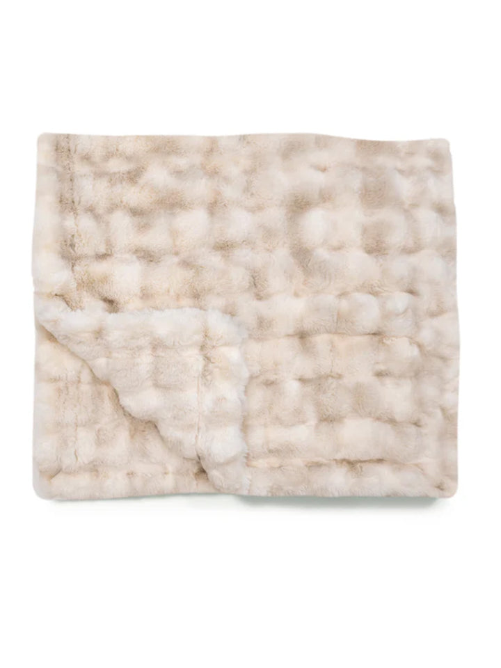 Beige Weighted Blanket in Cappuccino