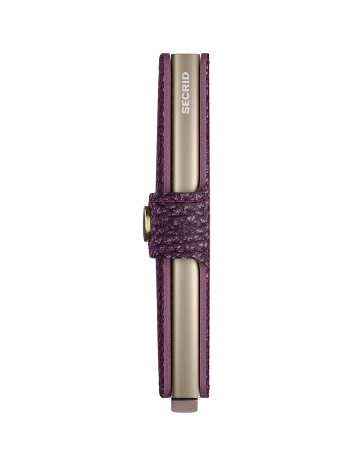 Mini Wallet Pebble in Grape