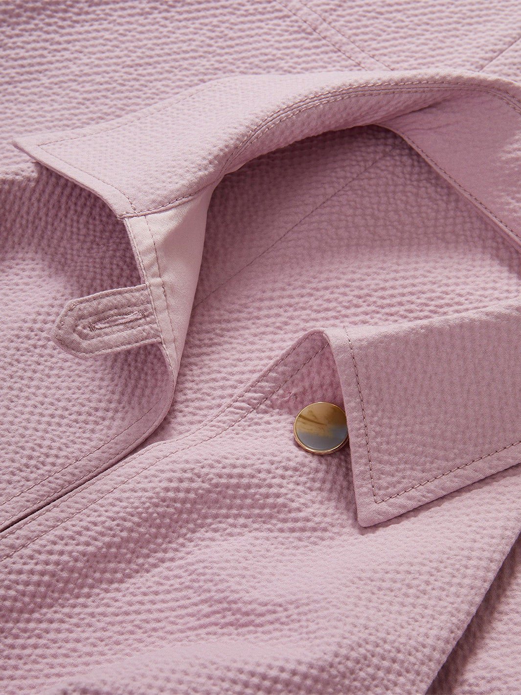 Mackey Seersucker Halter Midi Dress in Pale Orchid Haze