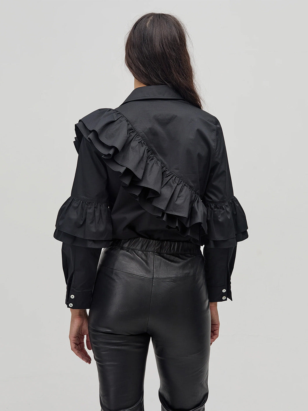 Mambo Poplin Shirt in Black