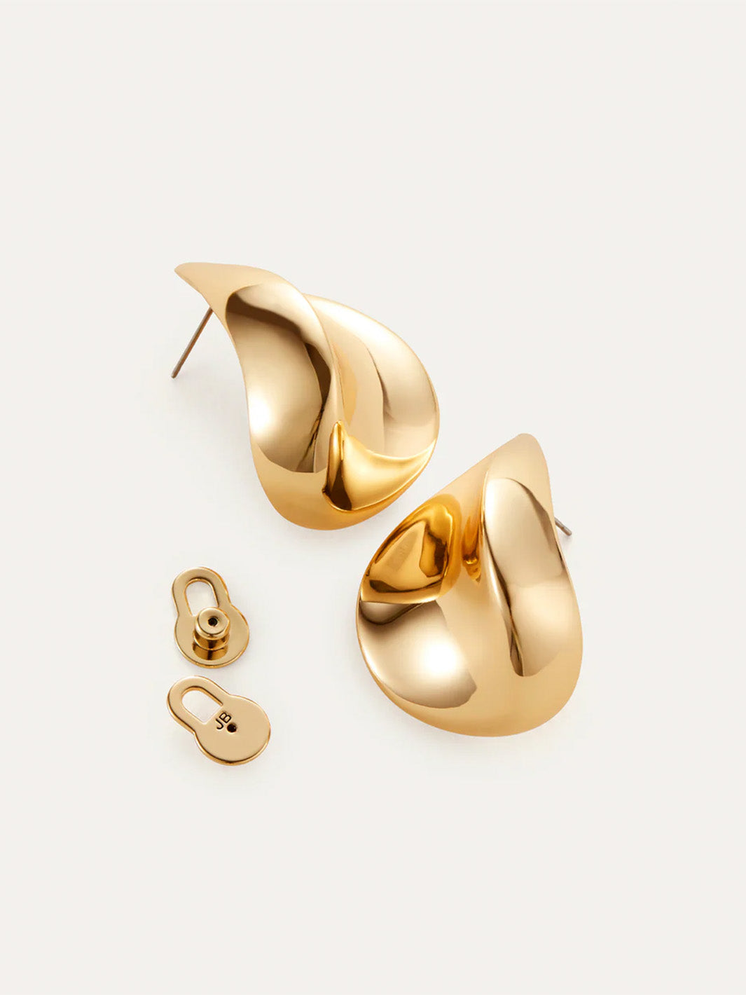 Margaux Puff Earrings in Gold