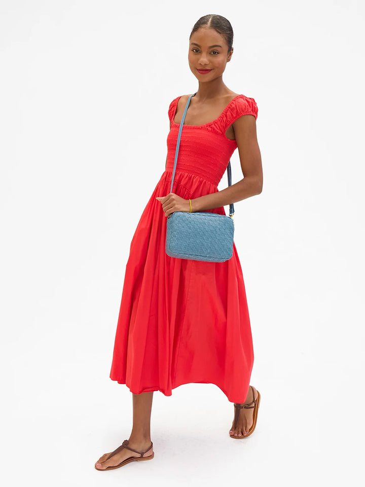 Marisol in Desert Blue Woven Zig-Zag