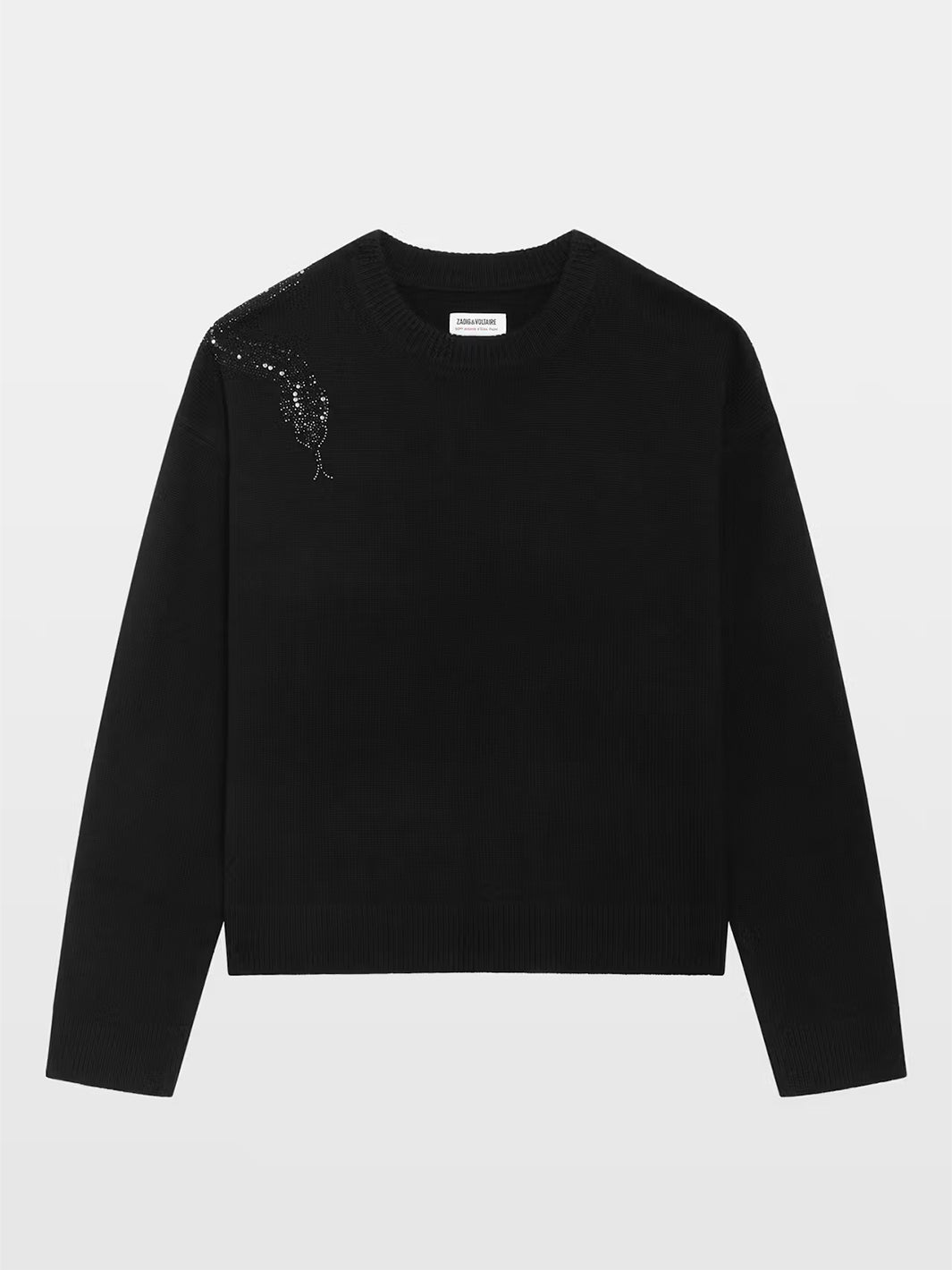 Markuz Snake Embellished Sweater in Black