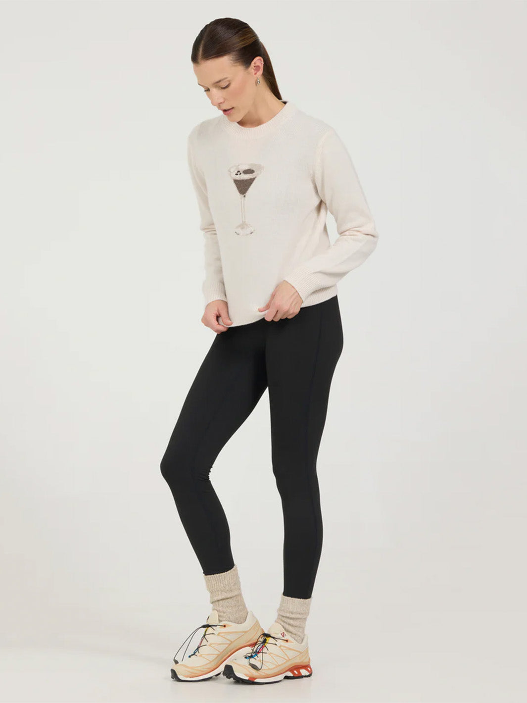 Martini Time Crewneck in Ivory