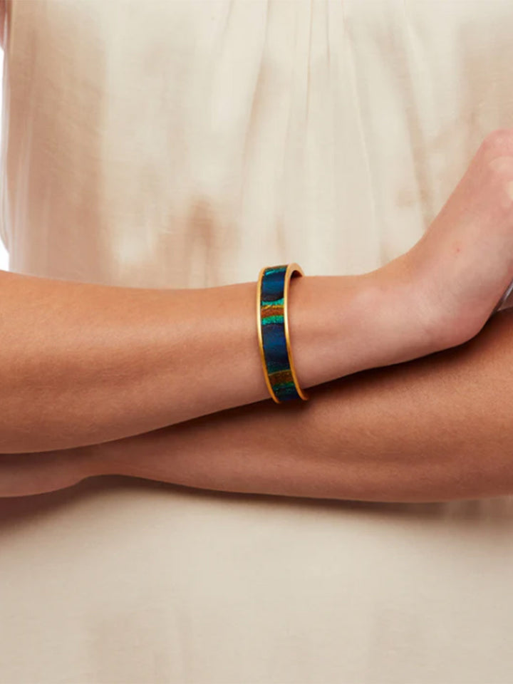 Mary Ann Thin Cuff Bracelet in Gold