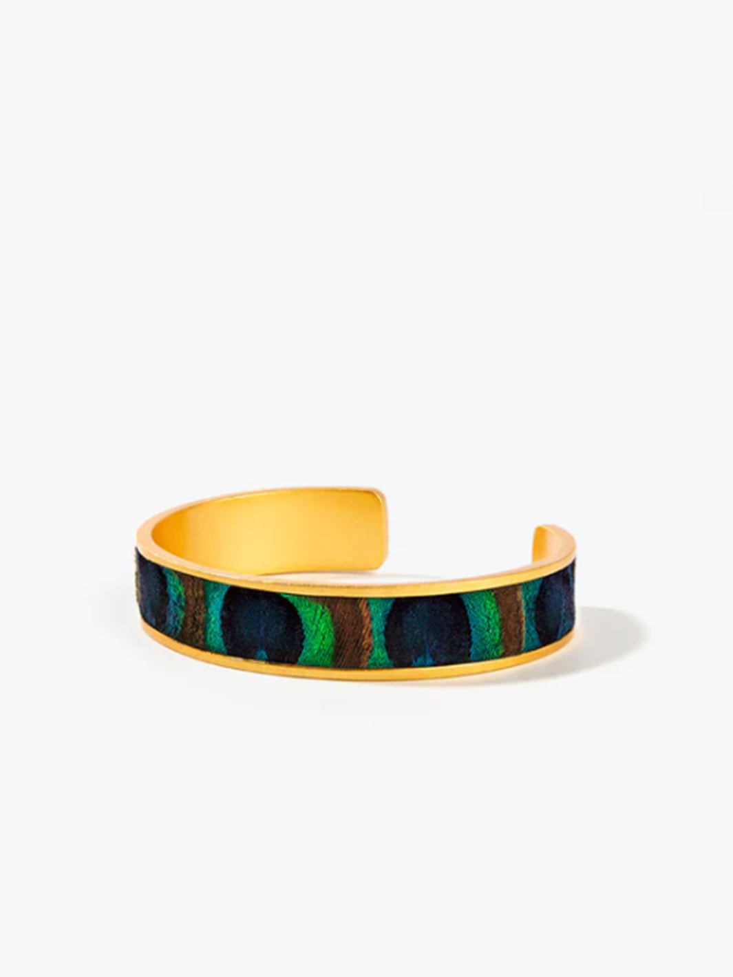 Mary Ann Thin Cuff Bracelet in Gold