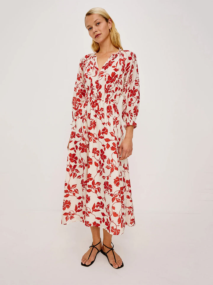 Matia Dress in Red Jasmine