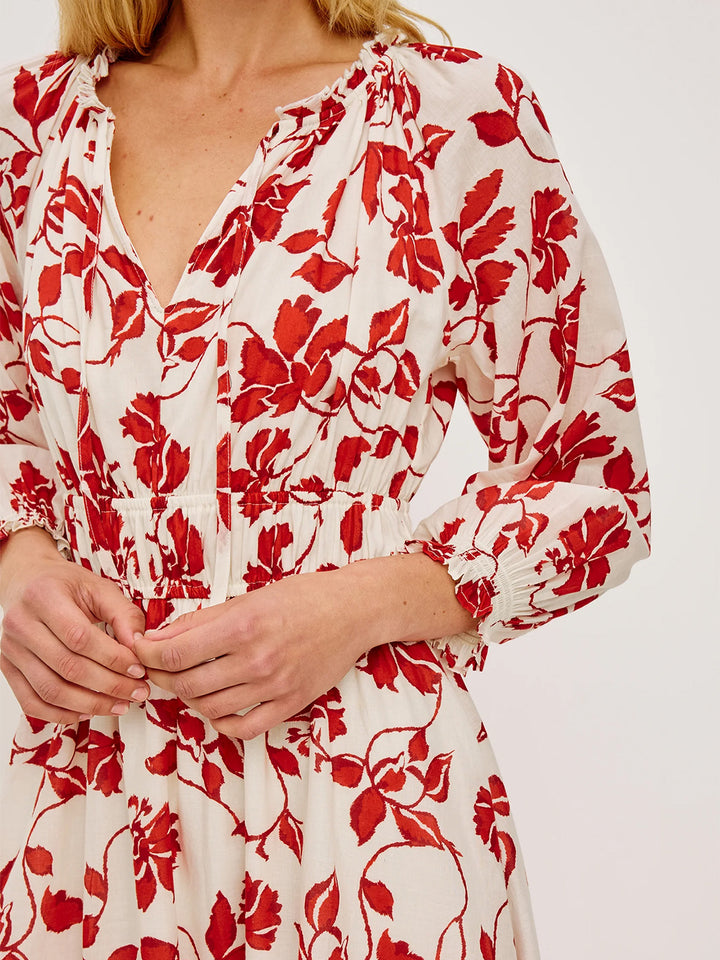Matia Dress in Red Jasmine
