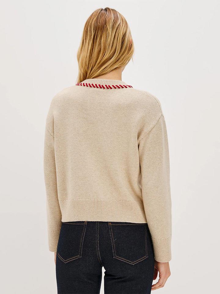 Mavie Cardigan in Carmine Floral