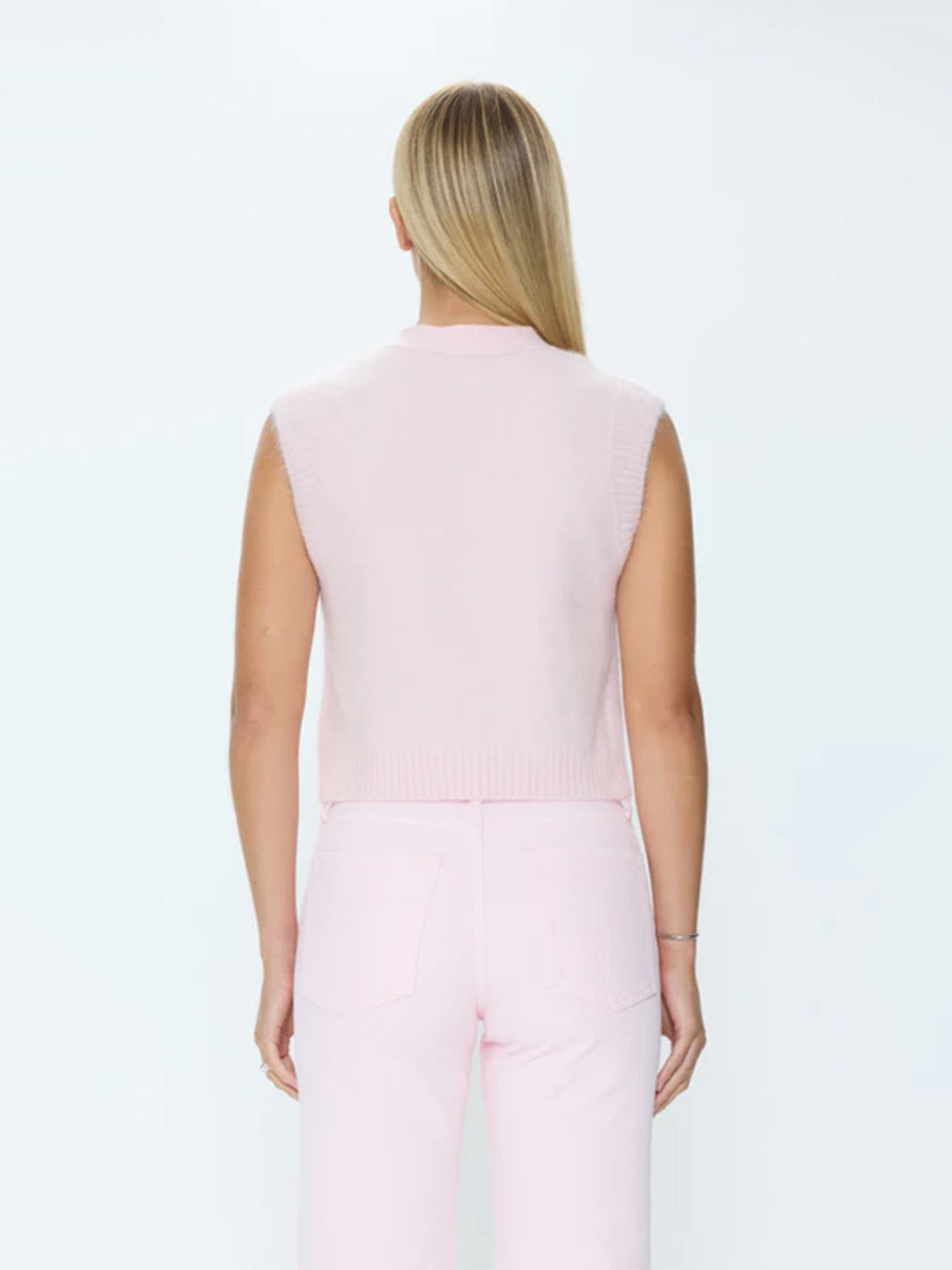 Maxine Sweater Vest in Blush