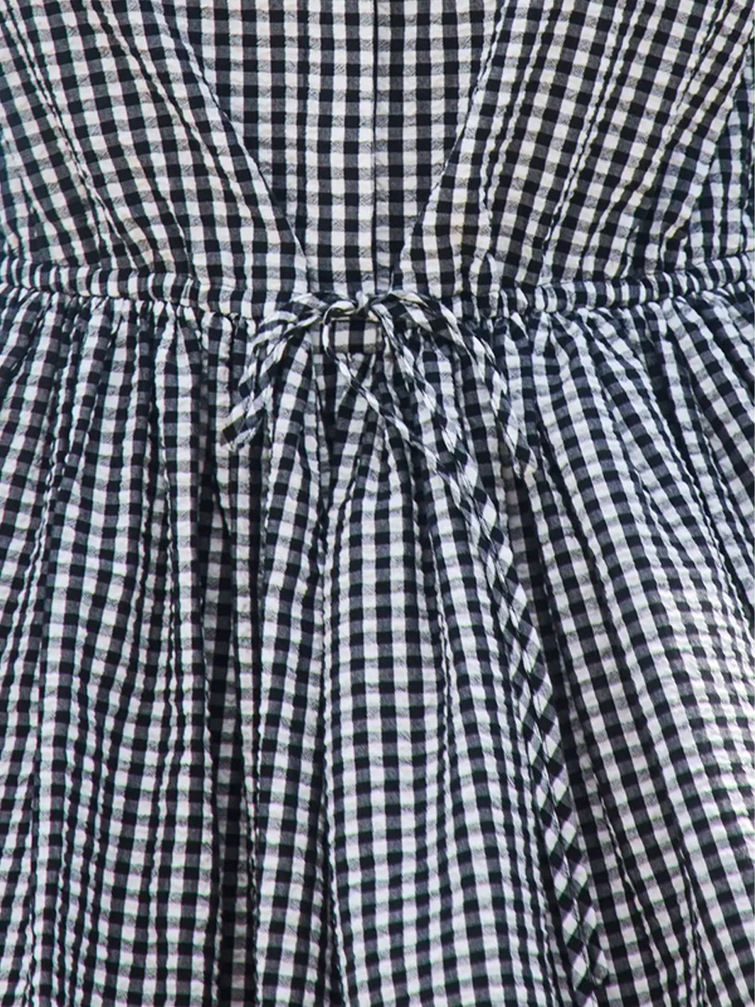 McCauley Dress in White/Black Gingham