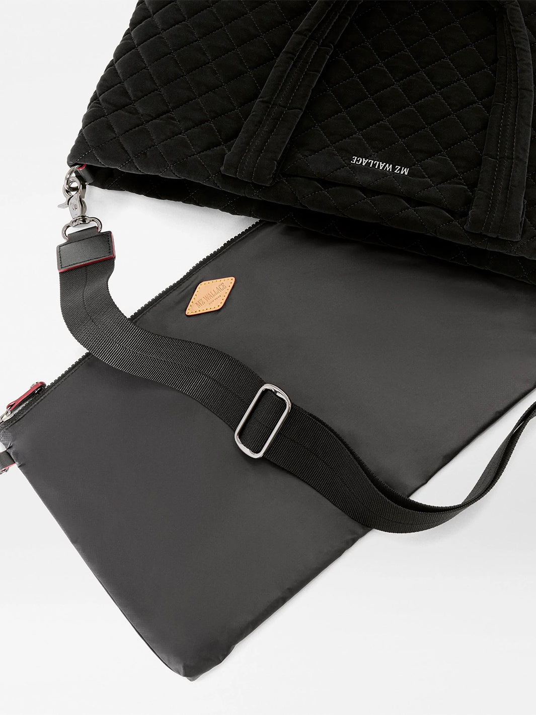 Medium Daily Tote in Black Velvet