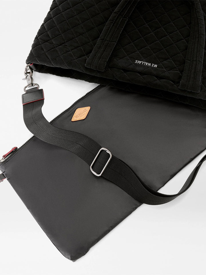 Medium Daily Tote in Black Velvet