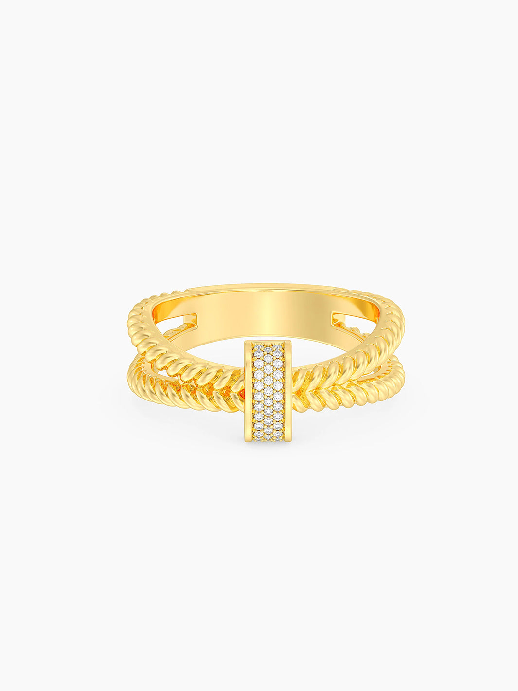 Meet Me Halfway Statement Ring in Gold