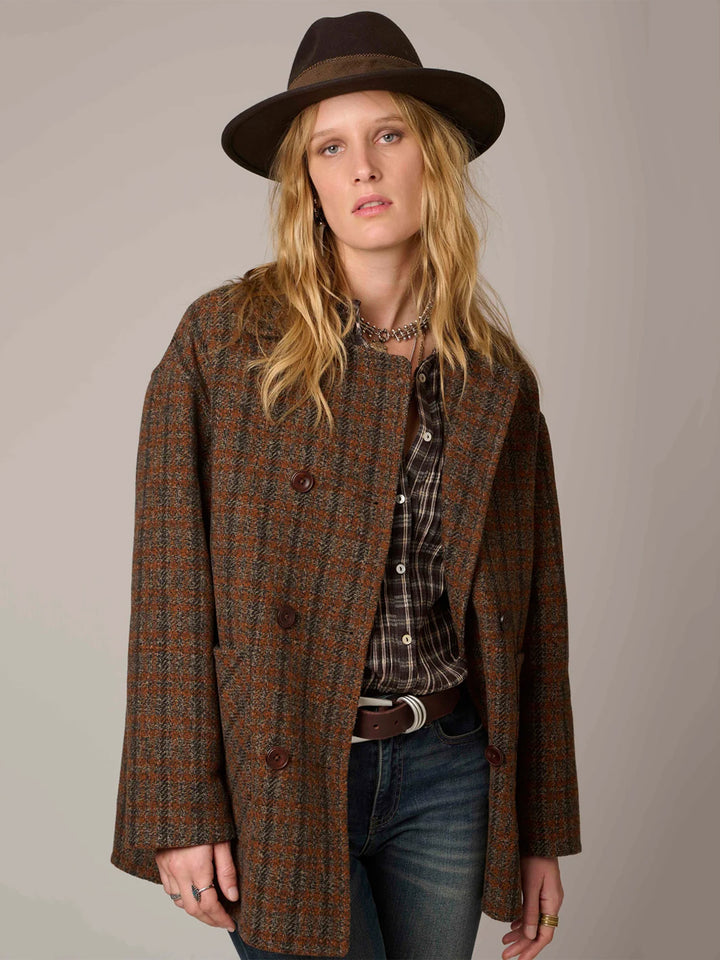 Melina Coat in Checks