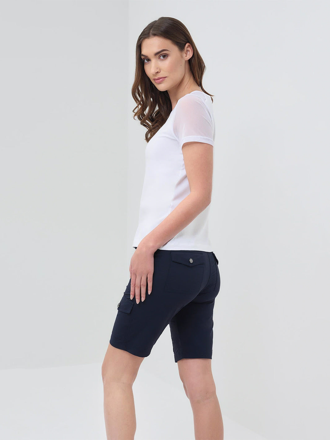 Melissa Pima Cotton T-Shirt in White