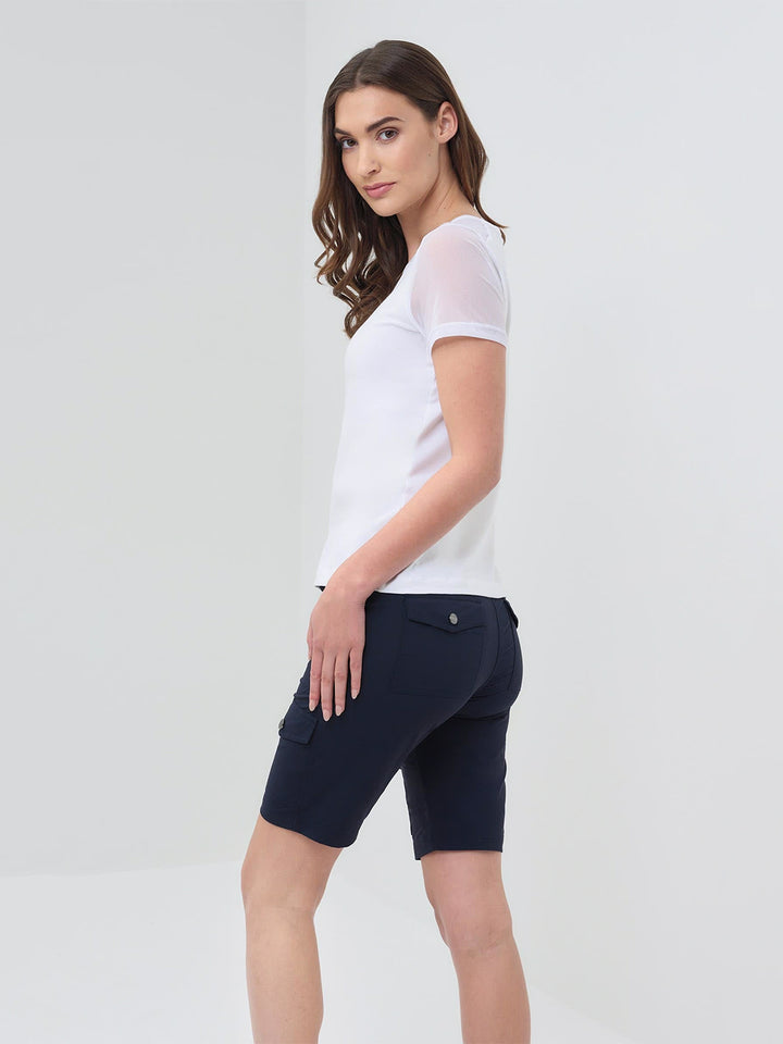 Melissa Pima Cotton T-Shirt in White