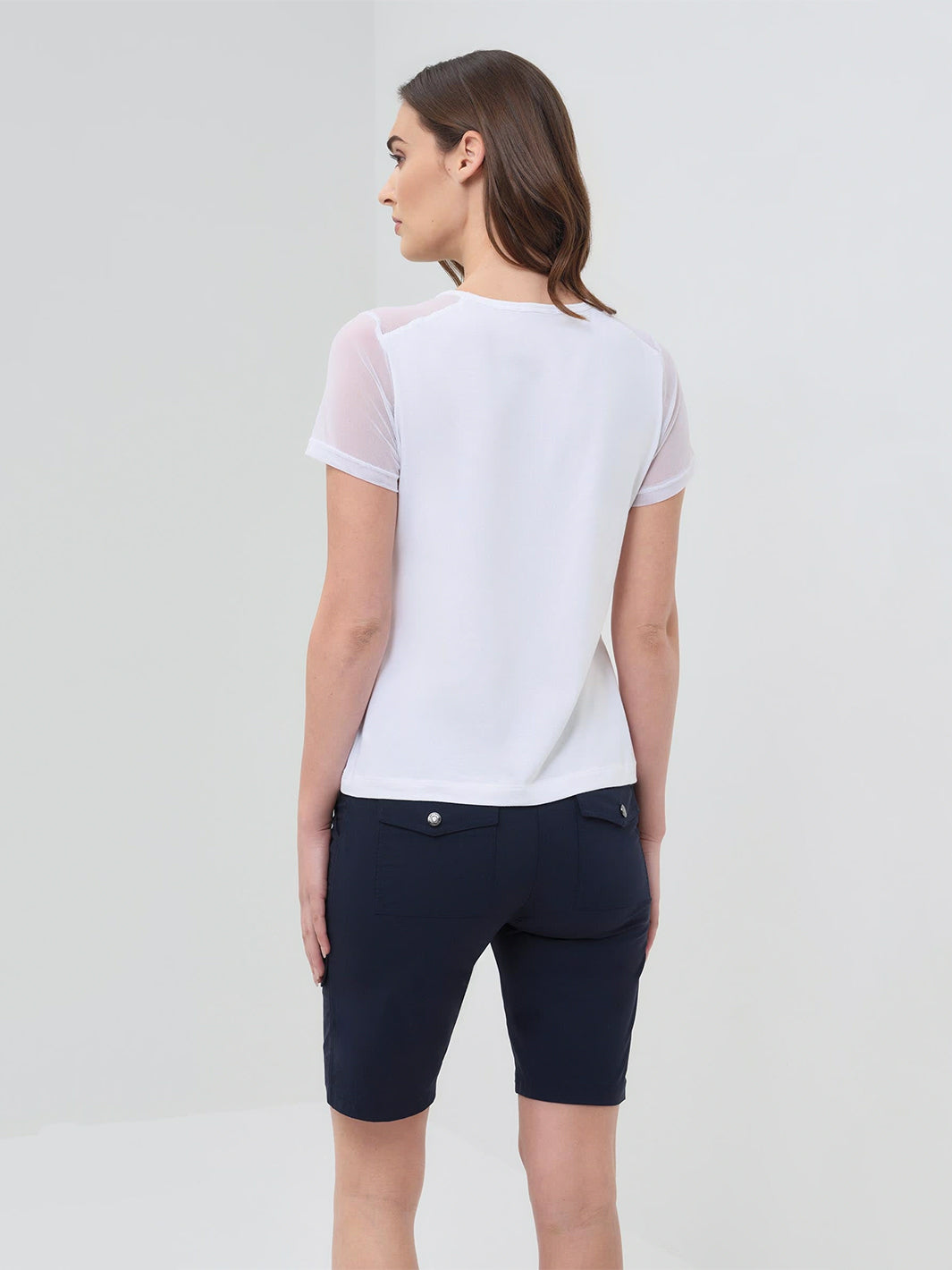 Melissa Pima Cotton T-Shirt in White