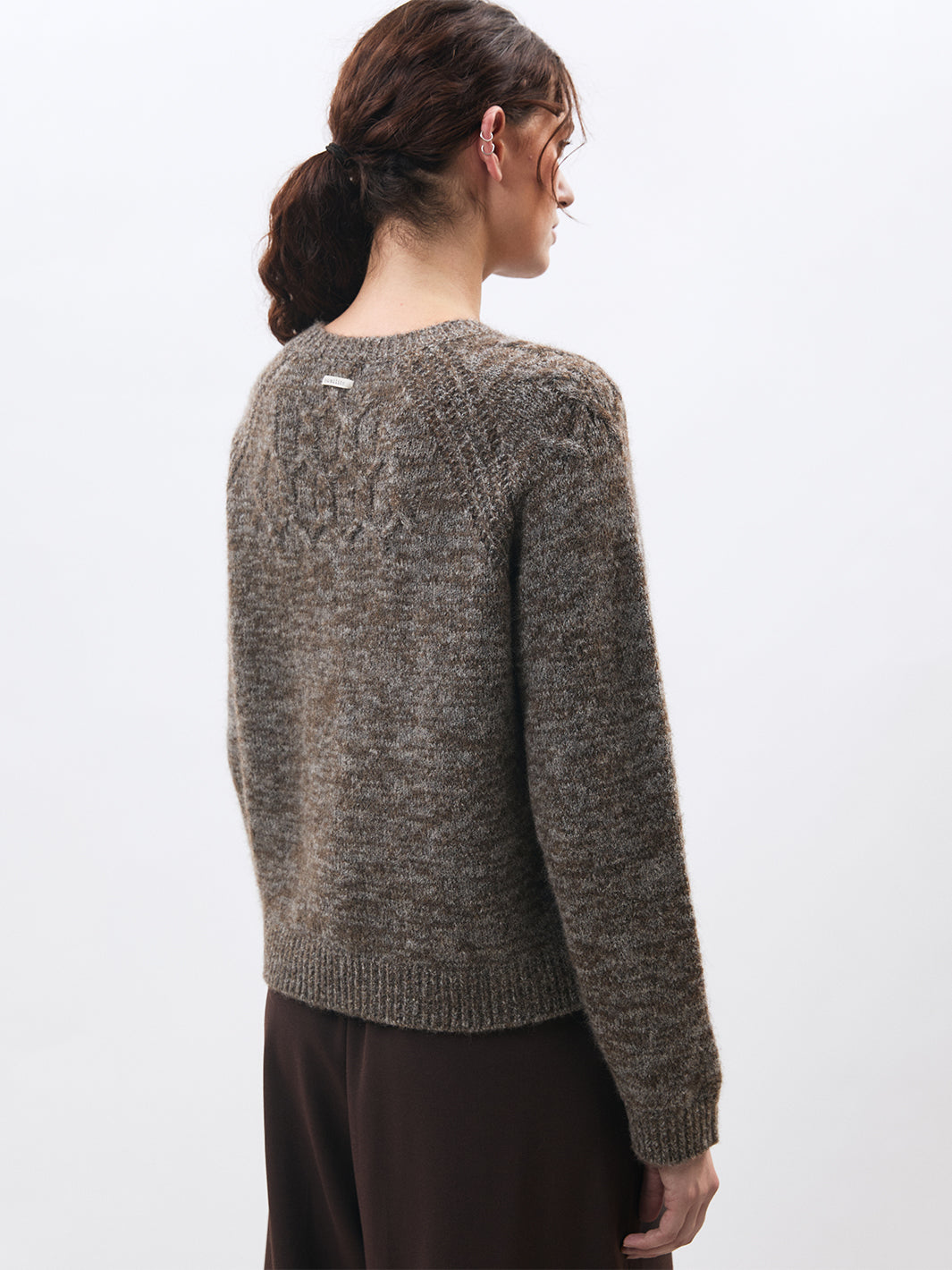 Menara Sweater in Taupe Grey